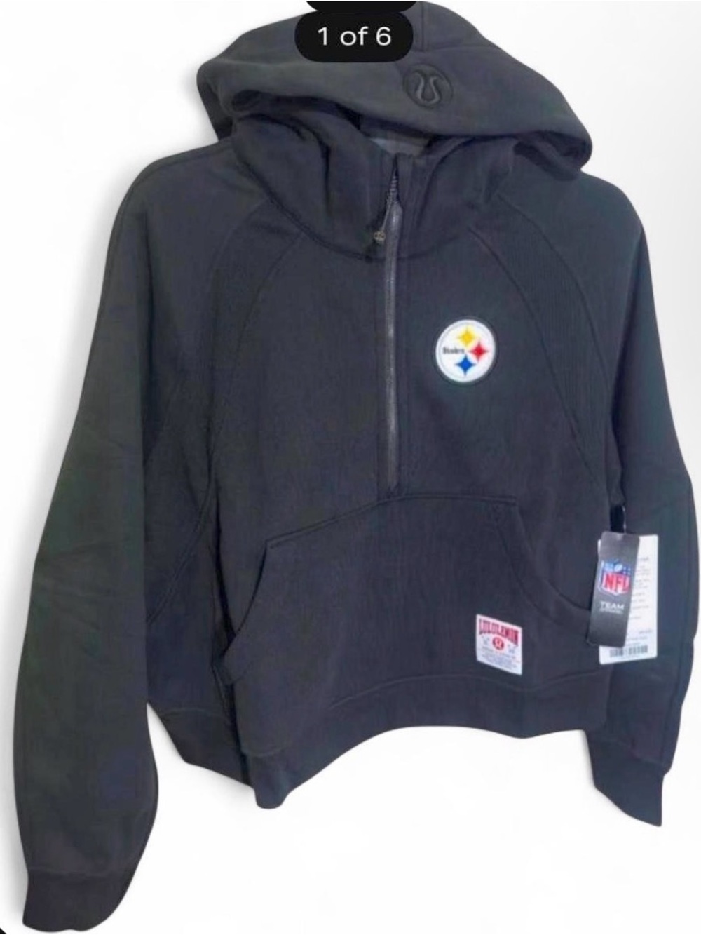 NWT Lululemon x NFL Pittsburgh Steelers Scuba Oversized Half-Zip Hoodie XL/XXL